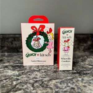 Kitsch Grinch Satin Pillowcase and Hair Perfume Set